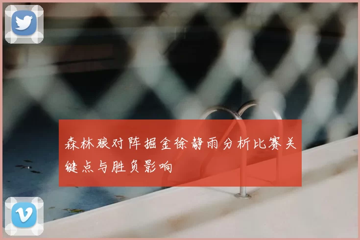 森林狼对阵掘金徐静雨分析比赛关键点与胜负影响